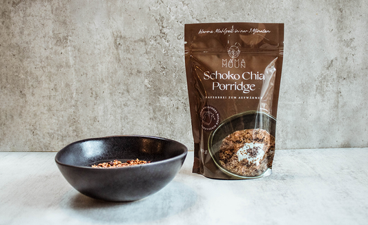 Schoko Chia Porridge - Warme Mahlzeit in nur 3 Minuten